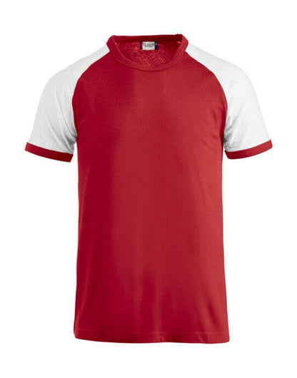 Clique Raglan Tee - Red/White