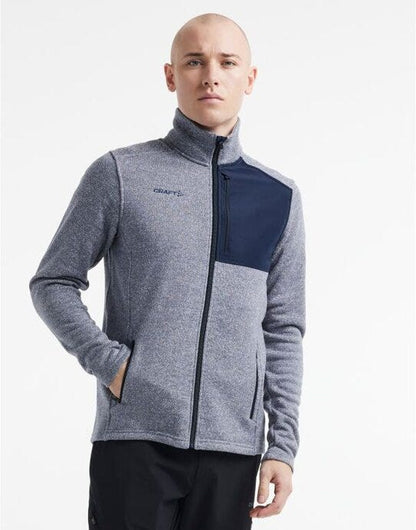 Craft Men's ADV Explore Heavy Fleece Jkt - Flow/ Blaze