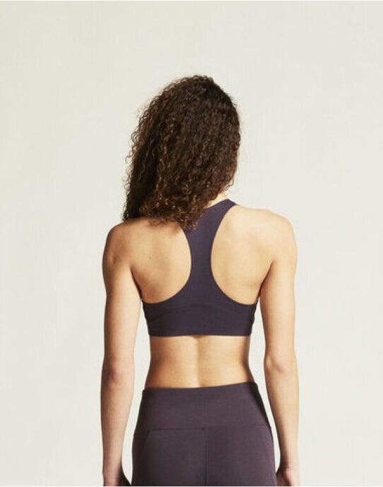 Craft Collective Padded Sports Bra - Dark Plum