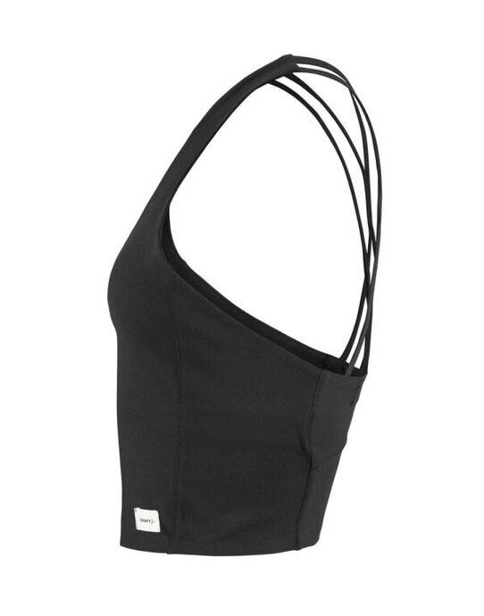 Craft Collective Cropped Singlet - Black
