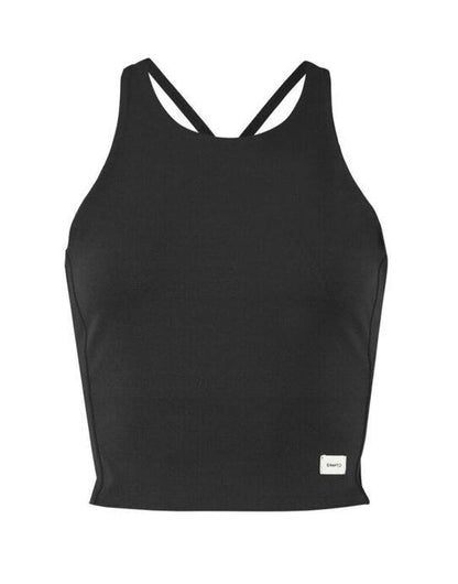 Craft Collective Cropped Singlet - Black