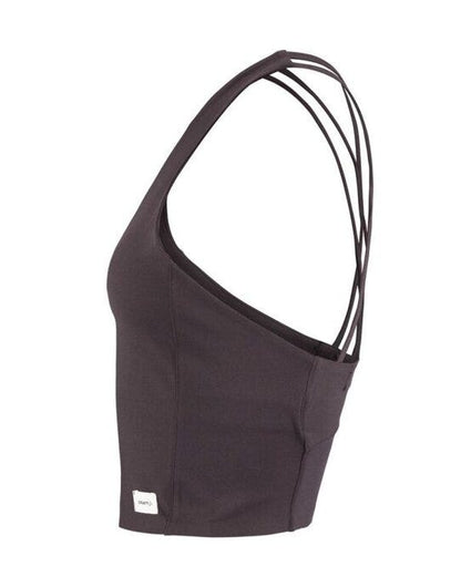 Craft Collective Cropped Singlet - Dark Plum