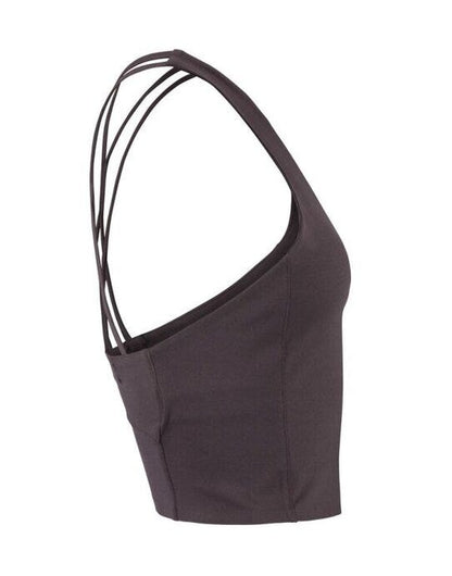Craft Collective Cropped Singlet - Dark Plum