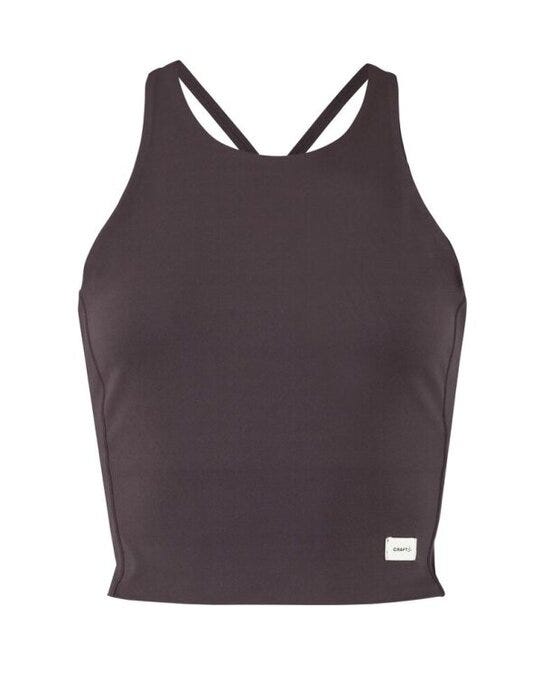 Craft Collective Cropped Singlet - Dark Plum