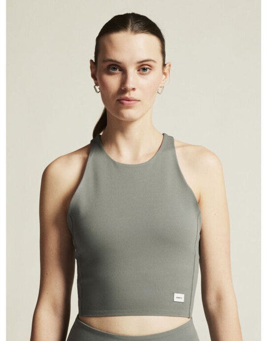 Craft Collective Cropped Singlet - Leaf