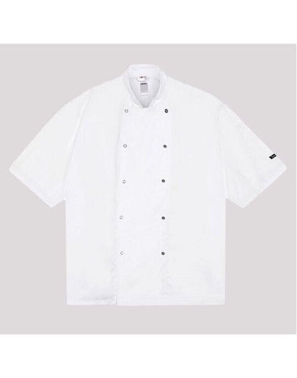 Dennys Short Sleeve Chef's Jacket - White