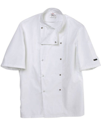 Dennys Short Sleeve Chef's Jacket - White
