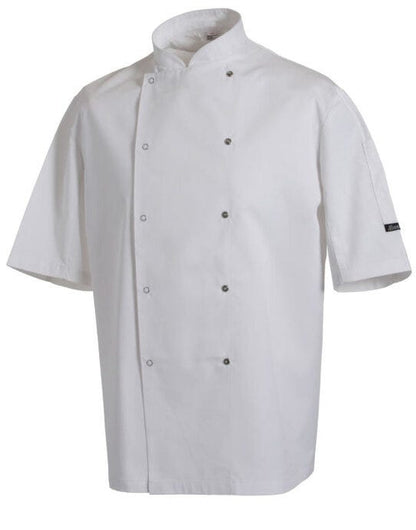 Dennys AFD Chef's Jacket Short Sleeve - White