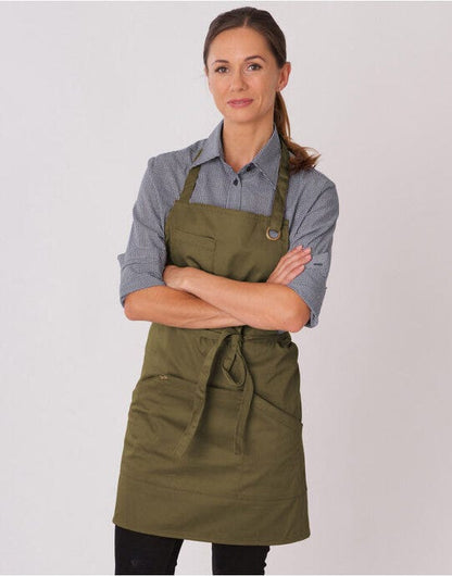 Dennys Denny's Le Chef Prep Utility Apron - Olive