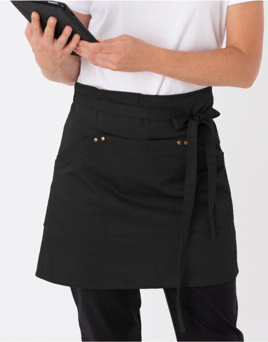 Dennys Le Chef Prep Utility Apron - Black