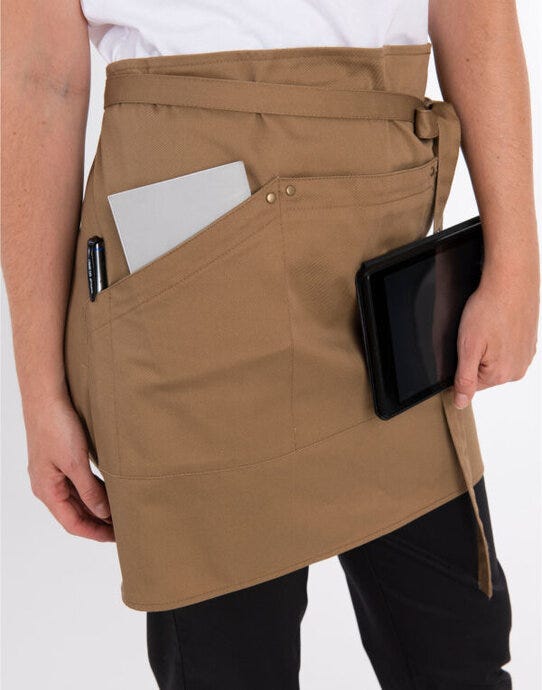 Dennys Le Chef Prep Utility Apron - Khaki