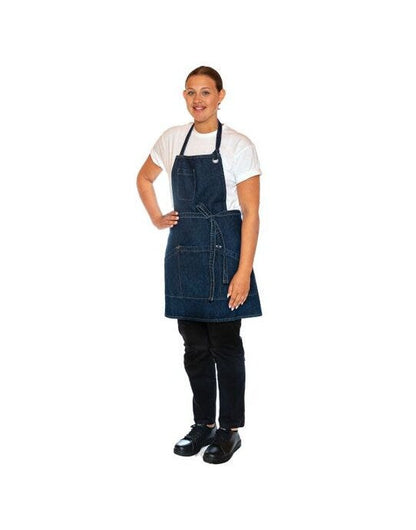 Dennys Le Chef Prep Apron - Washed Indigo