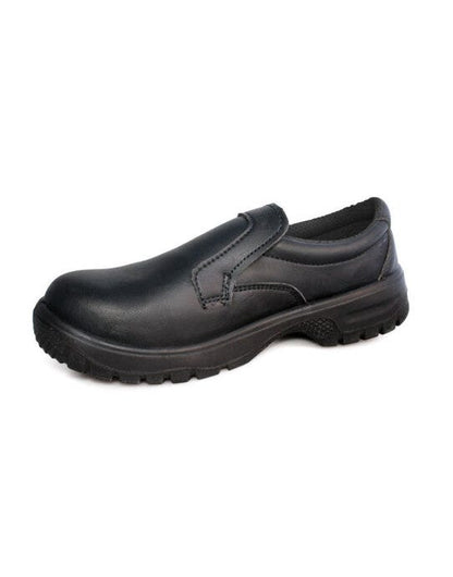 Dennys Comfort Grip Slip-On Safety Shoe - Black