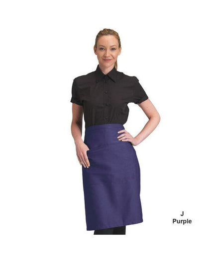 Dennys Recycled Waist Apron W Pocket - Purple