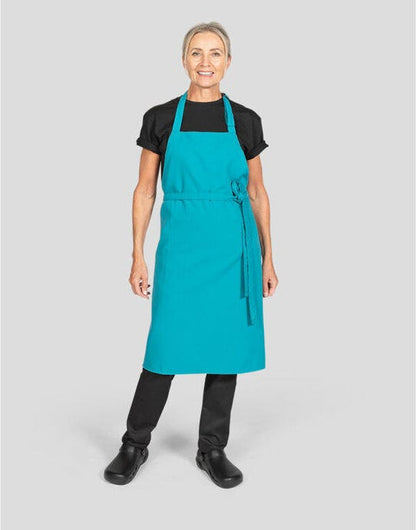 Dennys Multi-Coloured Bib Apron - Sea Grass