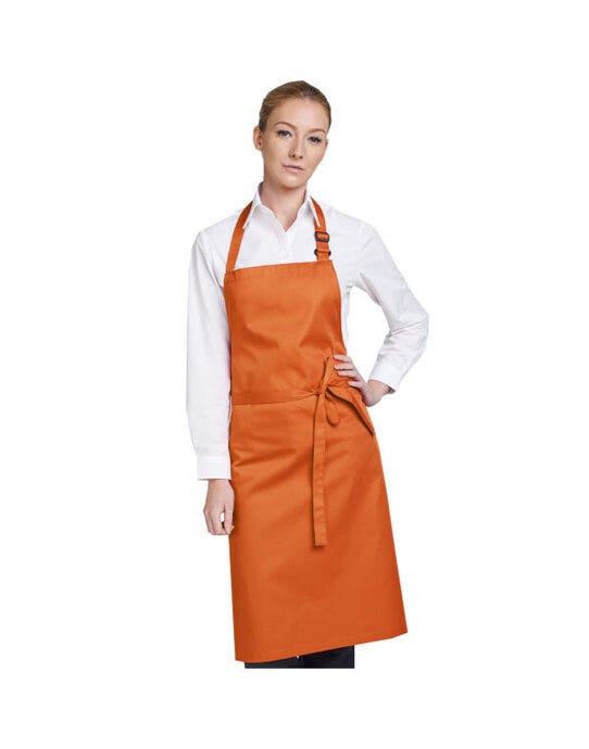 Dennys Multi-Coloured Bib Apron - Orange