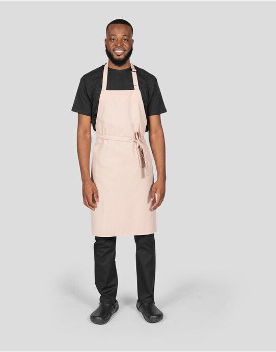 Dennys Multi-Coloured Bib Apron - Biscuit