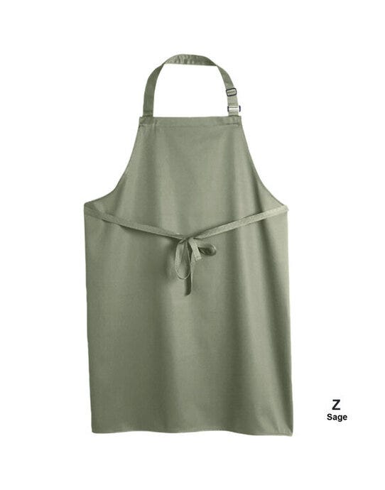 Dennys Multi-Coloured Bib Apron - Sage