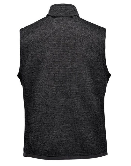Stormtech Mens Avalanche FZ Fleece Vest - Black Heather