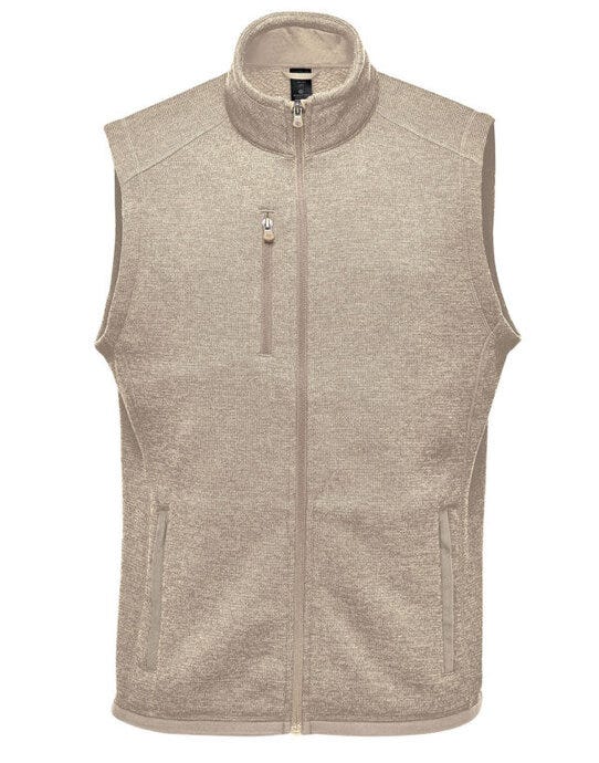 Stormtech Mens Avalanche FZ Fleece Vest - Oatmeal Heather