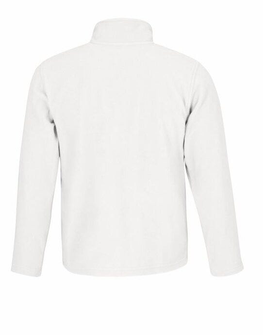 B&C ID.501 Men's Micro Fleece Full Zip - White