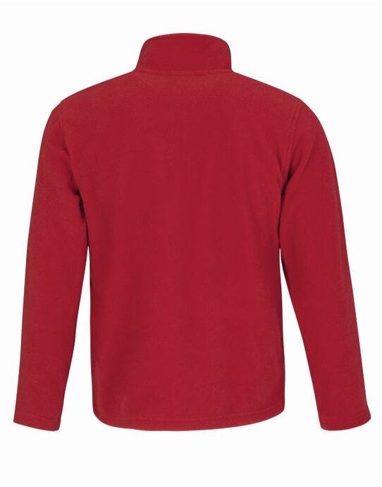 B&C ID.501 Men's Micro Fleece Full Zip - Red