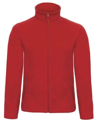 B&C ID.501 Men's Micro Fleece Full Zip - Red