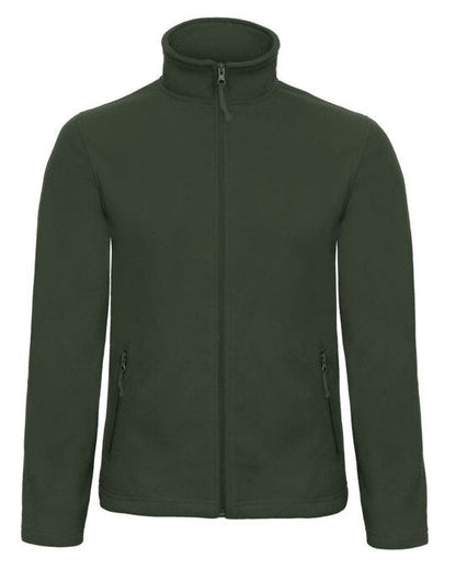 B&C ID.501 Men's Micro Fleece Full Zip - Forest Green