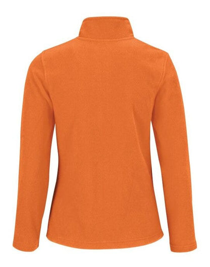 B&C ID.501 Women's Micro Fleece Full Zip - Pumpkin Orange