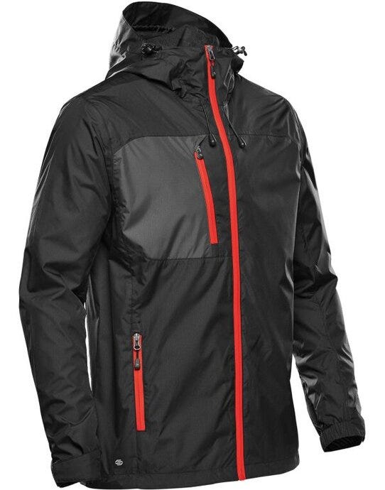 Stormtech Mens Olympia Shell - Black/Bright Red