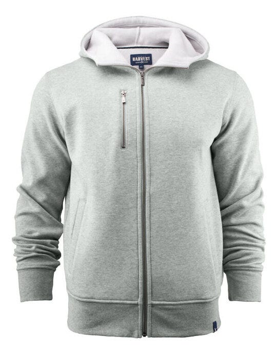 James Harvest Parkwick Full Zip Hood - Grey Melange