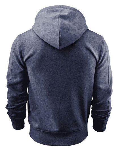 James Harvest Parkwick Full Zip Hood - Dark Blue Melange