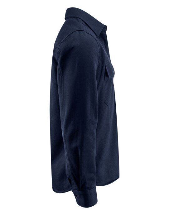 James Harvest Highwoods Unisex Overshirt - Navy