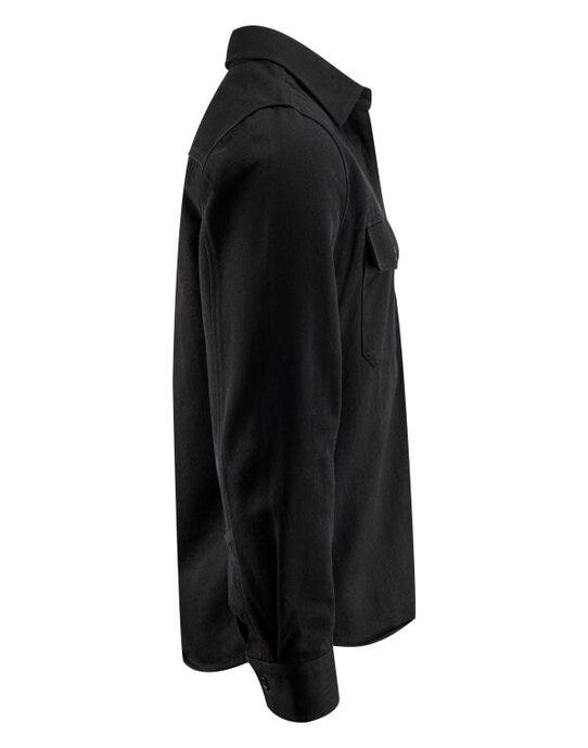 James Harvest Highwoods Unisex Overshirt - Black