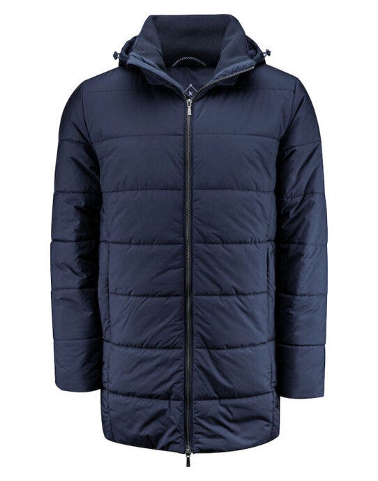 James Harvest Nordmont Long Jacket - Navy