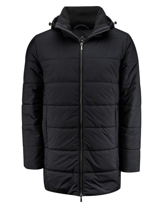 James Harvest Nordmont Long Jacket - Black