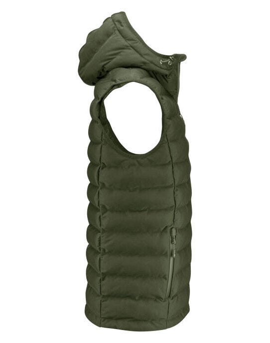 James Harvest Woodlake Heights Vest - Moss Green