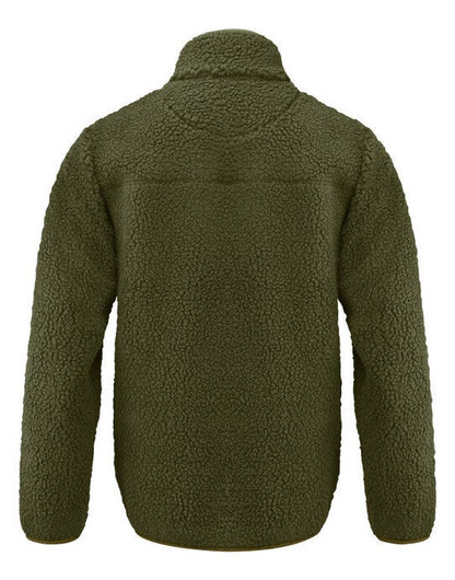 James Harvest Kingsley Sherpa Fleece - Moss Green