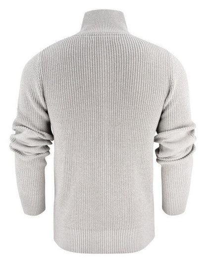 James Harvest Flatwillow Heavy Knit - Grey Melange