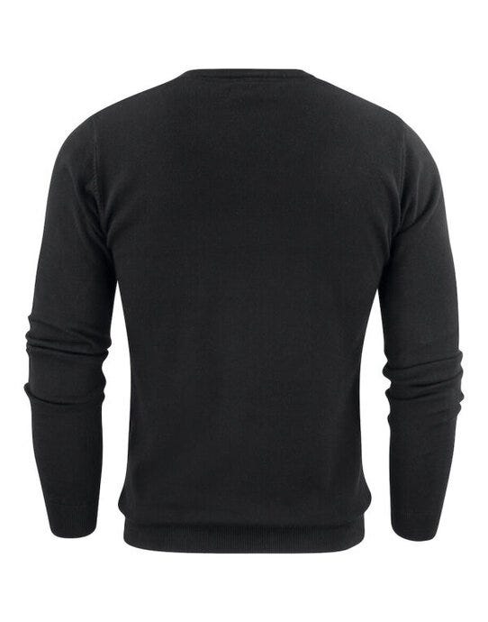 James Harvest Ashland V-Neck Knit Sweat - Black