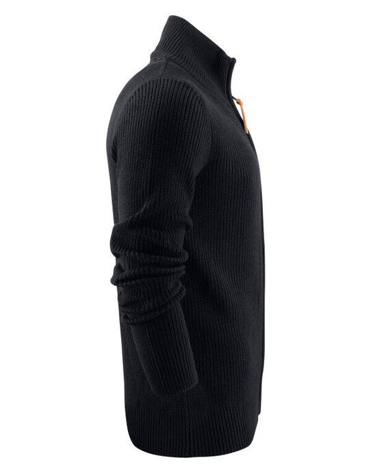 James Harvest Brockway Knitted Cardigan - Black