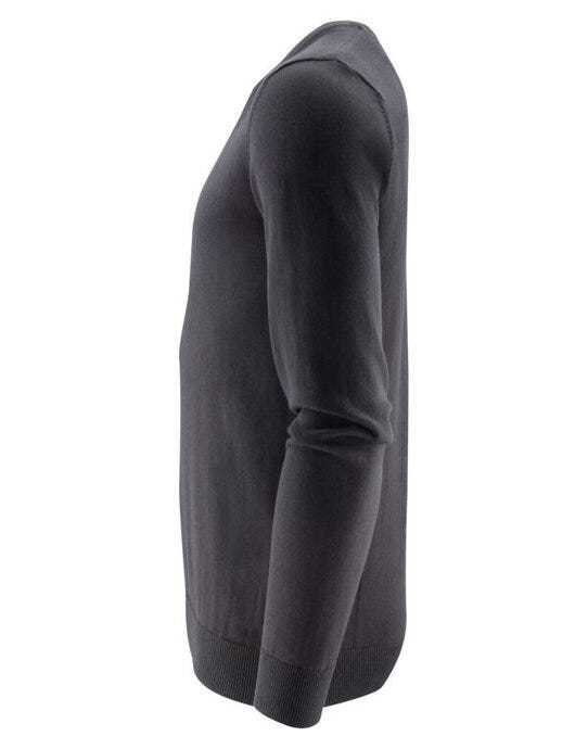 James Harvest Ashland U-Neck Knit Sweat - Black
