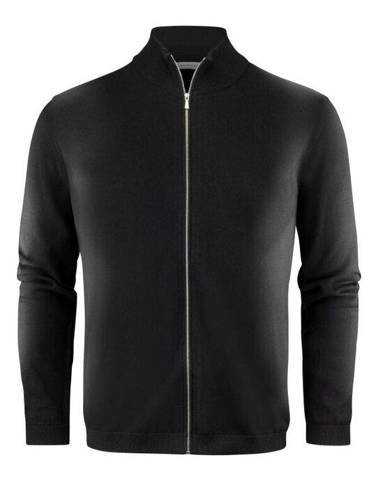 James Harvest Ashland Knitted Cardigan - Black
