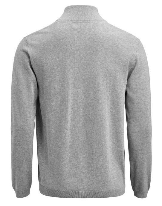 James Harvest Ashland 1/2 Zip Sweater - Grey Melange