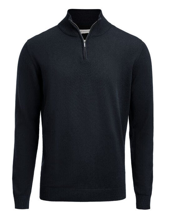 James Harvest Ashland 1/2 Zip Sweater - Navy