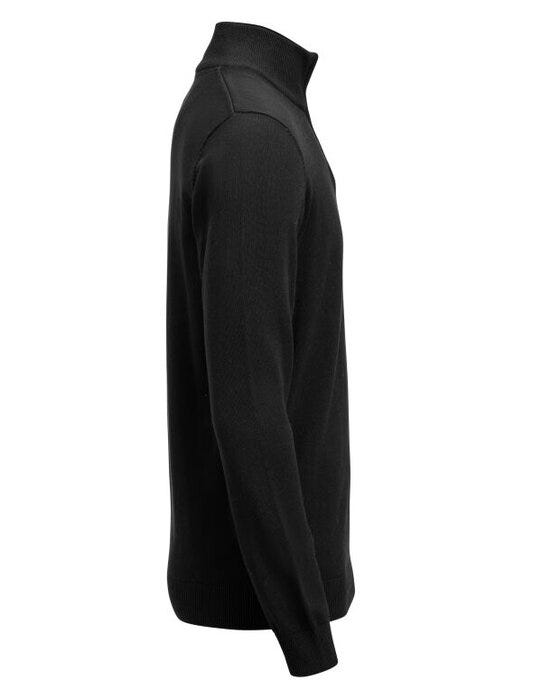 James Harvest Ashland 1/2 Zip Sweater - Black