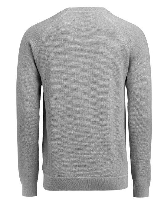 James Harvest Ashland Casual Knit Sweat - Grey Melange