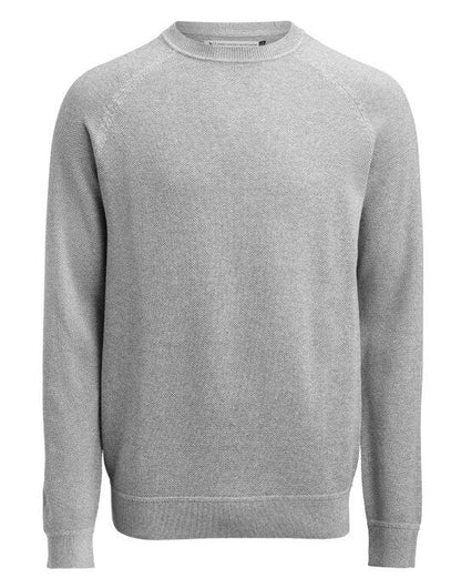 James Harvest Ashland Casual Knit Sweat - Grey Melange