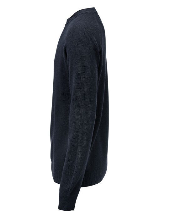 James Harvest Ashland Casual Knit Sweat - Navy