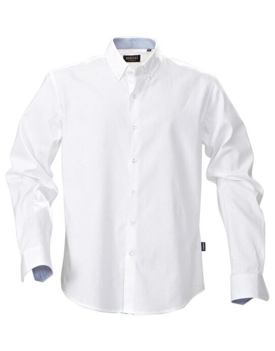 James Harvest Oxford Shirt - White